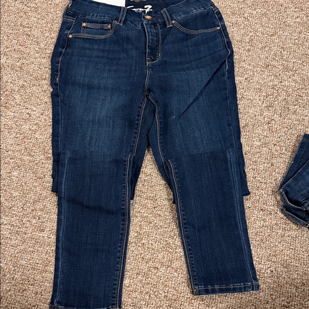 Seven7 Dark Blue Women's Skinny Jeans